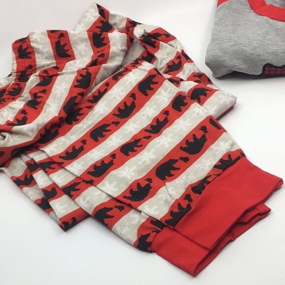 Lil Papa Bear Pajamas Set Cora L Bee Size Medium 100% Cotton - Picture 6 of 11